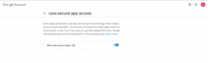 App Access Gmail