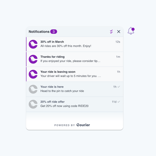 Courier Inbox 2.0 UI