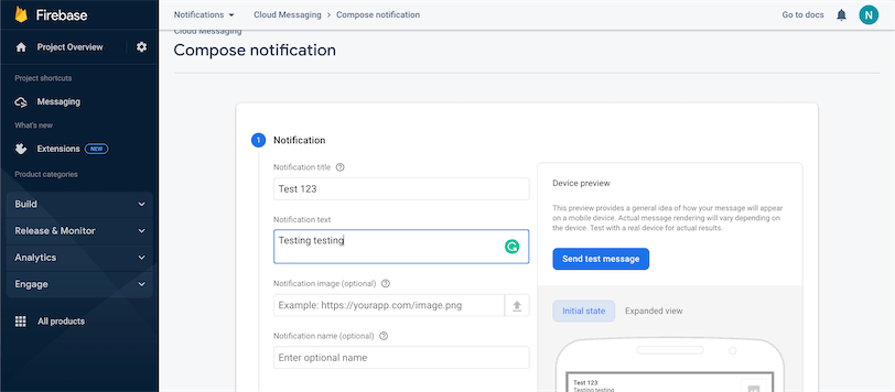 Flutter FCM Compose Notification