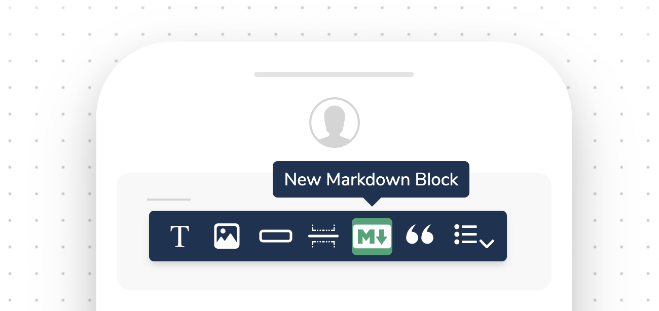 New Markdown Block